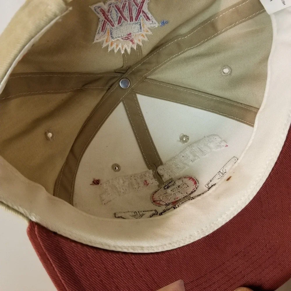 Vintage Super Bowl XXIX Chargers 49ers Hat American Needle Snap Back Tan‎